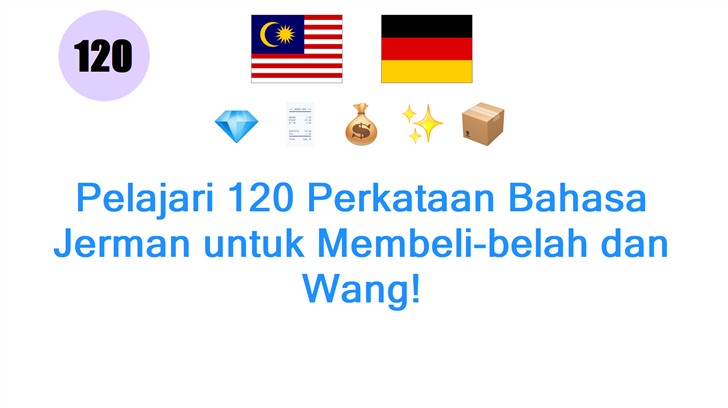 Pelajari 120 Perkataan Bahasa Jerman untuk Membeli-belah dan Wang!